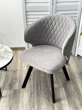 Стул SKAT 360 град. поворот. B22 Серый, велюр / черный каркас, М-City в Красноуральске - krasnouralsk.ok-mebel.com | фото 3