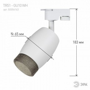 Светильник на штанге Эра  TR51 - GU10 WH в Красноуральске - krasnouralsk.ok-mebel.com | фото 4