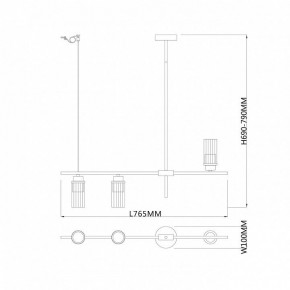 Светильник на штанге Escada Reverse 2100/3P Black в Красноуральске - krasnouralsk.ok-mebel.com | фото 3