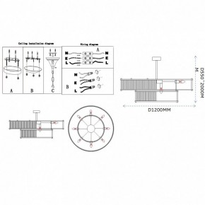 Светильник на штанге Imperiumloft RH Marais Round Chandelier 40,2668 в Красноуральске - krasnouralsk.ok-mebel.com | фото 11