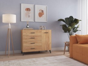 СВЕТЛАНА LOFT Комод-тумба  (дуб золотой) в Красноуральске - krasnouralsk.ok-mebel.com | фото 3