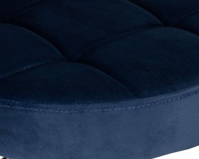 Табурет барный DOBRIN BRUNO BLACK, синий велюр (MJ9-117) в Красноуральске - krasnouralsk.ok-mebel.com | фото 4