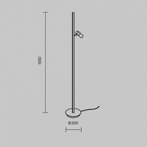 Торшер Maytoni Thin MOD395FL-L28BS3K в Красноуральске - krasnouralsk.ok-mebel.com | фото 4