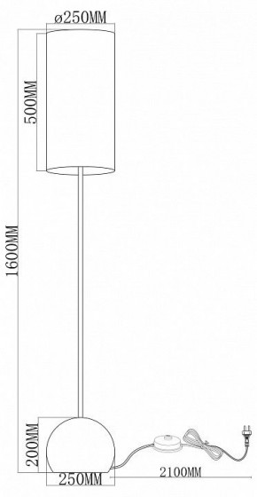 Торшер Moderli Flint V11590-1F в Красноуральске - krasnouralsk.ok-mebel.com | фото 2
