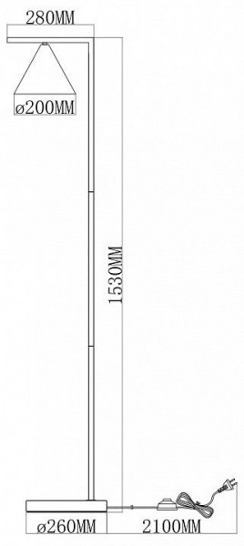 Торшер Moderli Omaha V11592-1F в Красноуральске - krasnouralsk.ok-mebel.com | фото 6