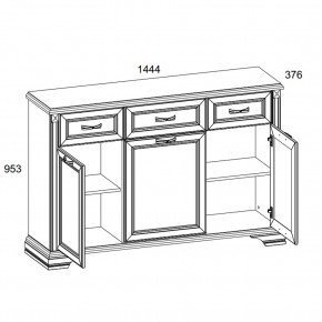 Тумба 3D3S, MONAKO, цвет Сосна винтаж/дуб анкона в Красноуральске - krasnouralsk.ok-mebel.com | фото 2