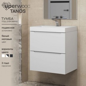 Тумба под раковину Uperwood Tanos 100 см, подвесная, белая матовая в Красноуральске - krasnouralsk.ok-mebel.com | фото 4
