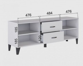 Тумба под ТВ ТВМ-6 (белый) в Красноуральске - krasnouralsk.ok-mebel.com | фото 2