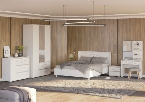 АДЕЛИНА Тумба прикроватная (белый рамух) в Красноуральске - krasnouralsk.ok-mebel.com | фото 3