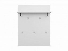 Вешалка СИРИУС настенная с полкой, цвет белый в Красноуральске - krasnouralsk.ok-mebel.com | фото