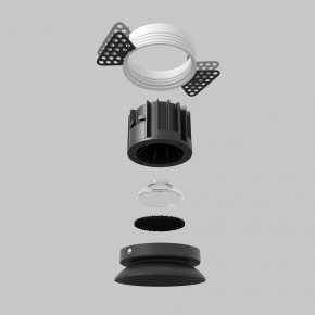 Встраиваемый светильник Maytoni Round DL058-12W2.7K-TRS-B в Красноуральске - krasnouralsk.ok-mebel.com | фото 5