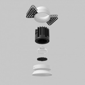 Встраиваемый светильник Maytoni Round DL058-7W2.7K-TRS-W в Красноуральске - krasnouralsk.ok-mebel.com | фото 5
