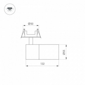 Встраиваемый светильник на штанге Arlight LGD-ARTEMIS-BUILT-FLAP-R55-12W 051796 в Красноуральске - krasnouralsk.ok-mebel.com | фото 6