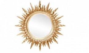 Зеркало круглое золото (1810(1) в Красноуральске - krasnouralsk.ok-mebel.com | фото 1
